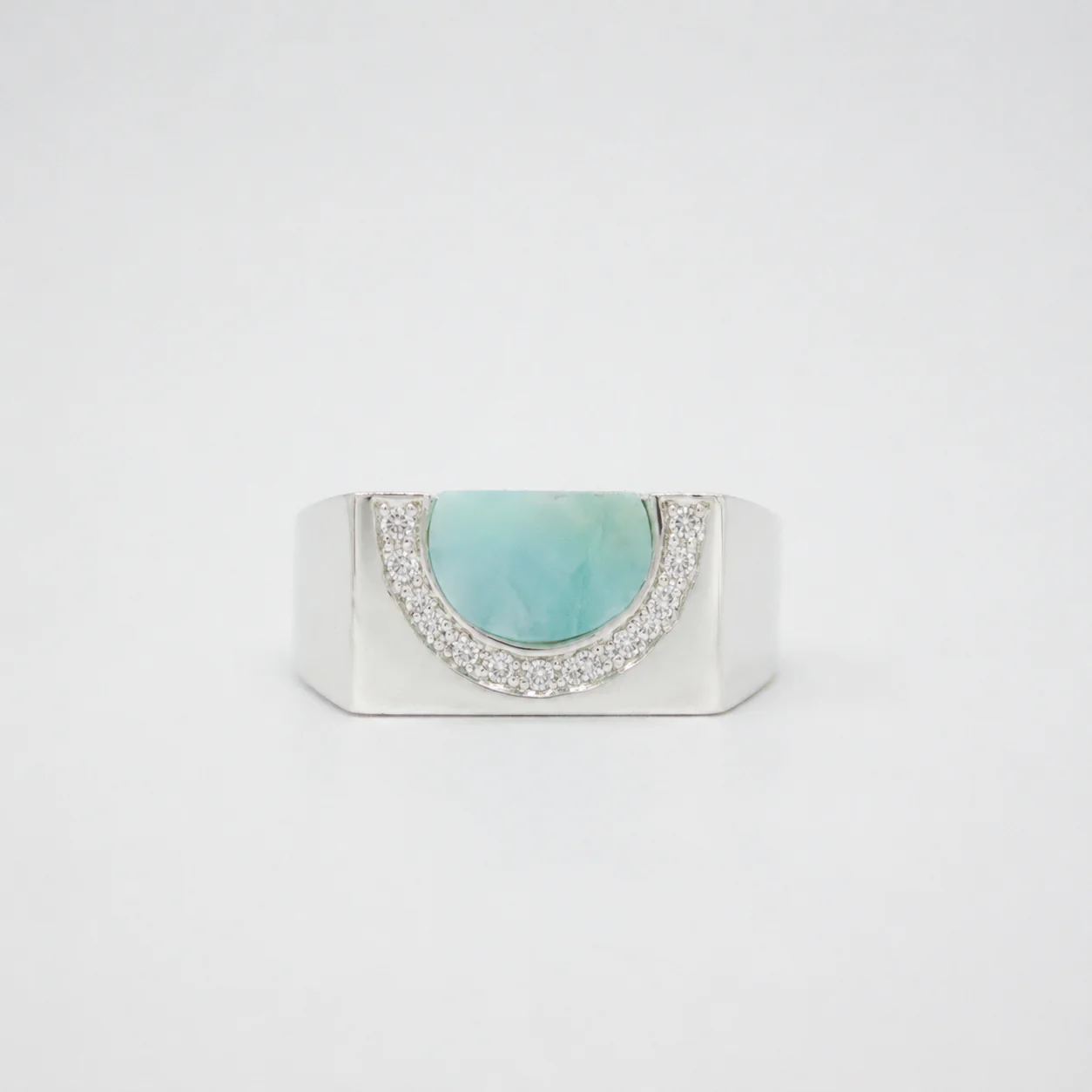 HAVLYS // Ring mit Larimarstein & 11 feinen Topas - Image 4