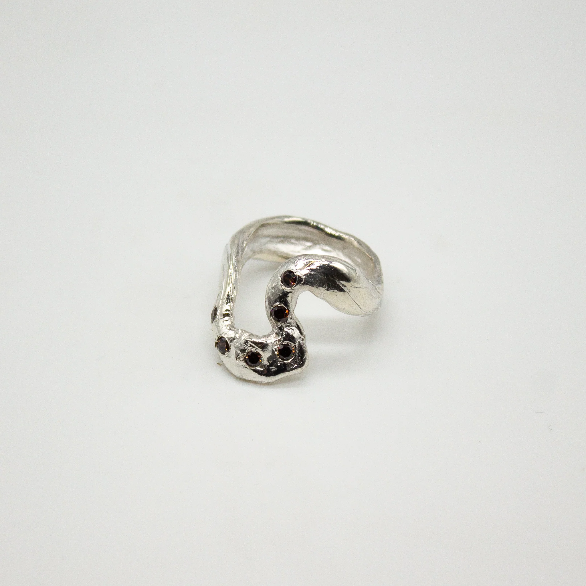 MÆLKEVEJ // Ring mit feinen Rauchquarzen - Image 10