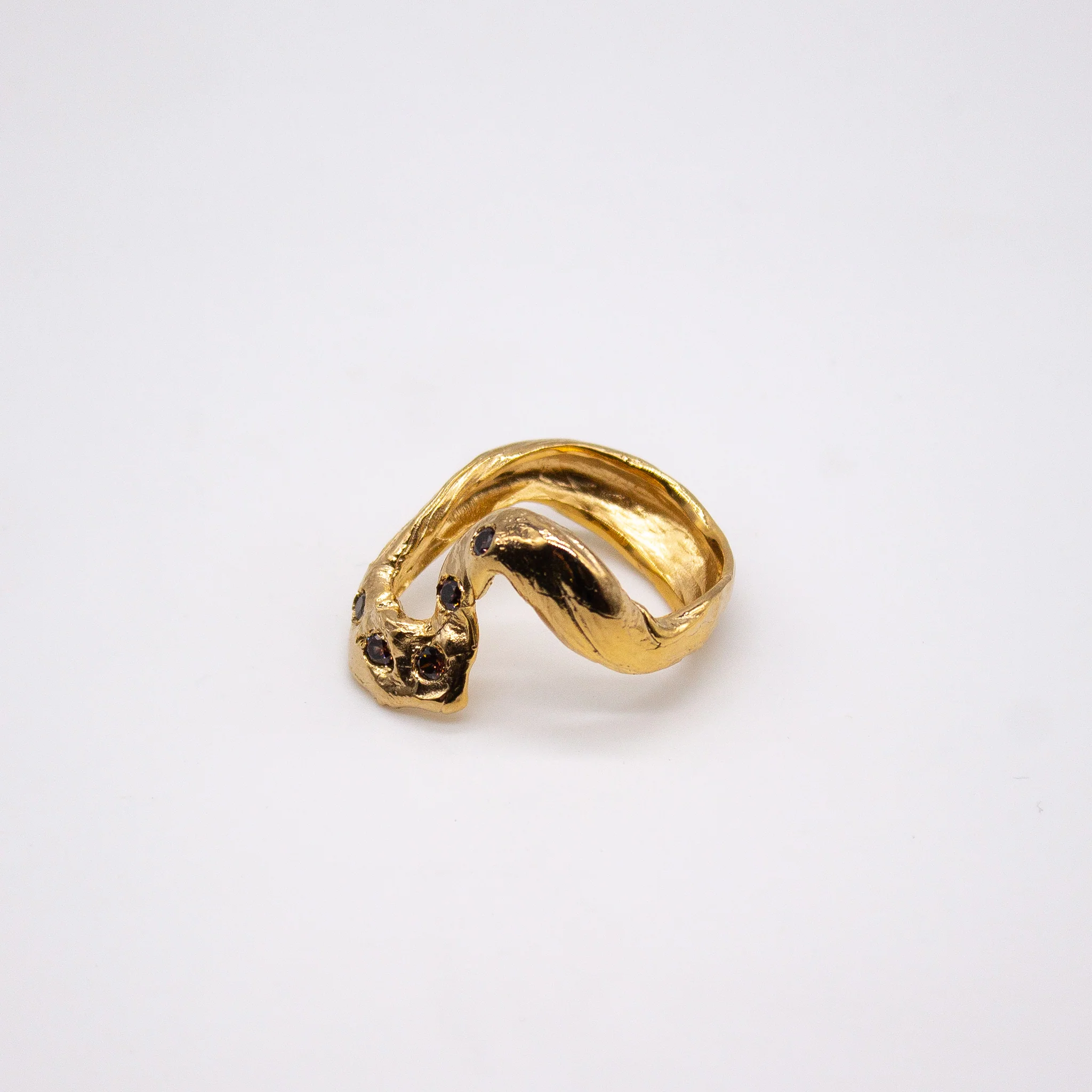 MÆLKEVEJ // Ring mit feinen Rauchquarzen - Image 11