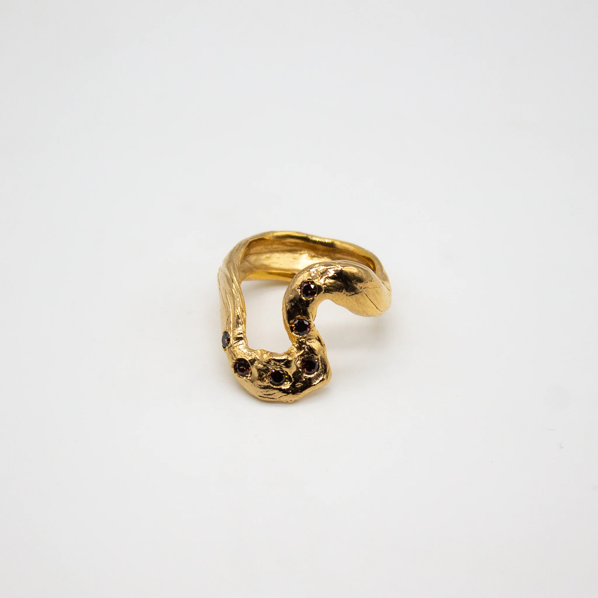 MÆLKEVEJ // Ring mit feinen Rauchquarzen - Image 12