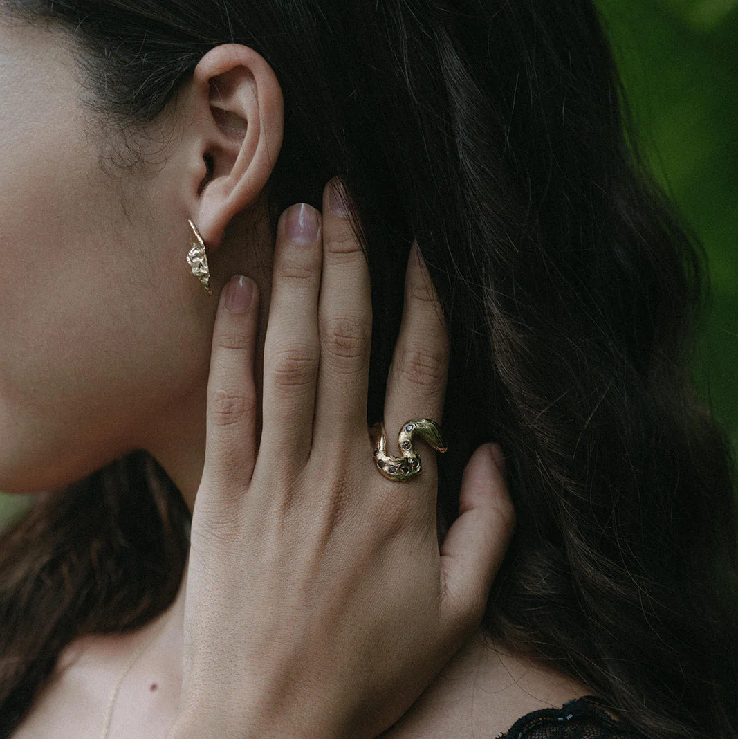 MÆLKEVEJ // Ring mit feinen Rauchquarzen - Image 6