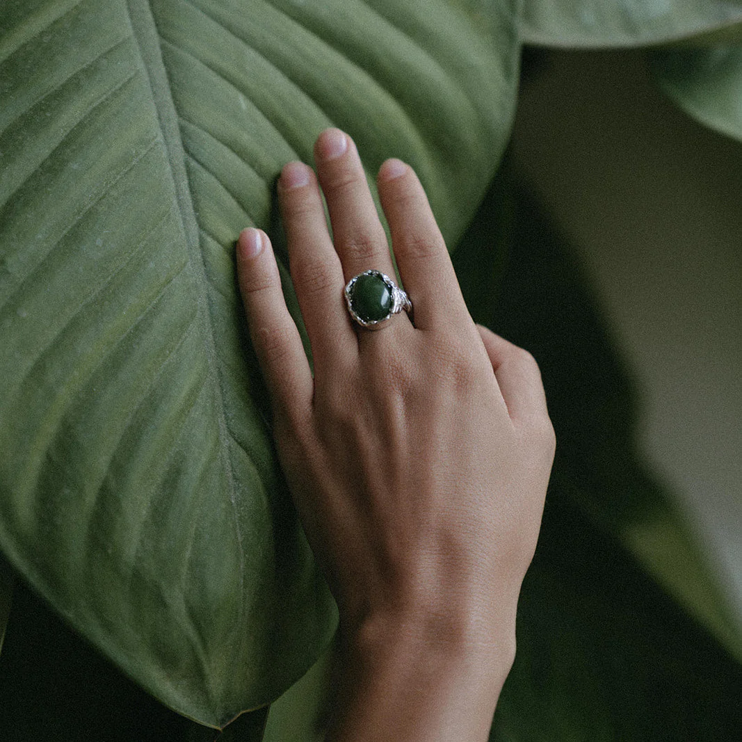 NYMÅNE // Ring mit Jadestein - Image 8